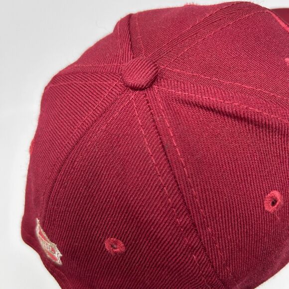 Chicago Blackhawks Hat Cap New Era NHL Hockey 6 Panel Wool Snapback Maroon Red - Picture 8 of 13